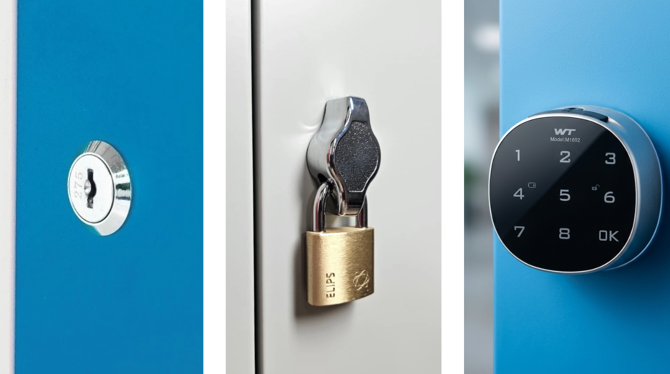 Zámky u kovových skříní